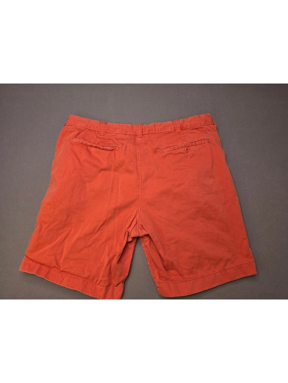 J.Crew Stanton Chino Shorts Mens 38 Coral Orange Garment Dyed Cotton Twill 9
